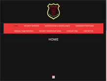 Tablet Screenshot of centurysecurityservices.com